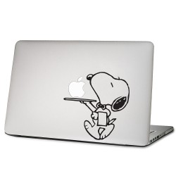 Snoopy Serving Apple Laptop / Macbook Vinyl Decal Sticker 
