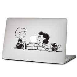 Peanus Shroeder and Lucy Laptop / Macbook Vinyl Decal Sticker 