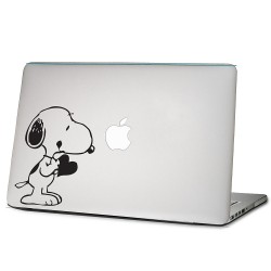 Die Peanuts Snoopy mit dem Herz Laptop / Macbook Sticker Aufkleber
