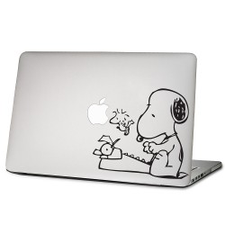 Snoopy Typewriter Laptop / Macbook Vinyl Decal Sticker 