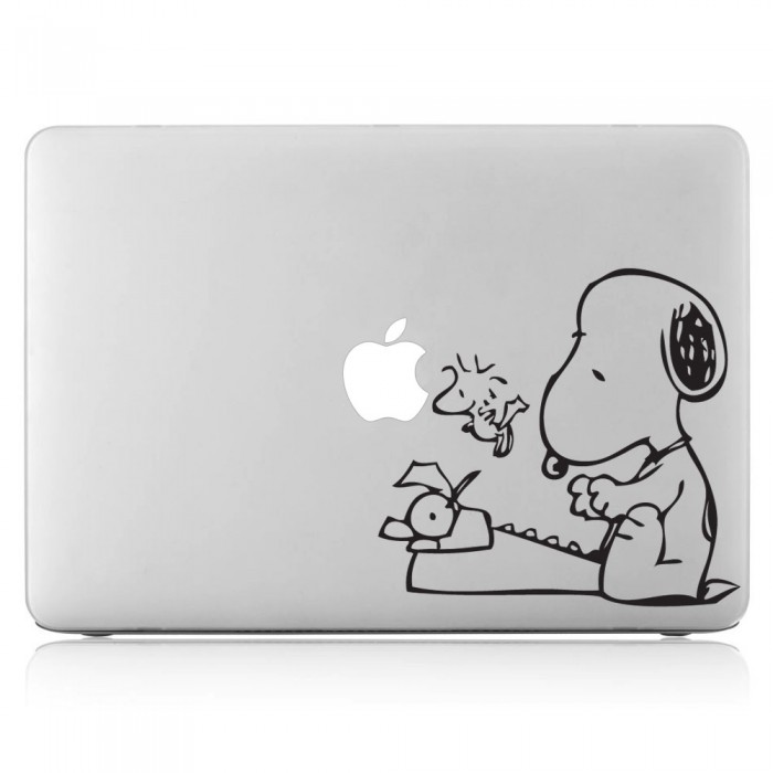 Snoopy Typewriter Laptop / Macbook Vinyl Decal Sticker (DM-0063)