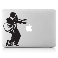 Elvis Presley with Guitar Laptop / Macbook Vinyl Decal Sticker 