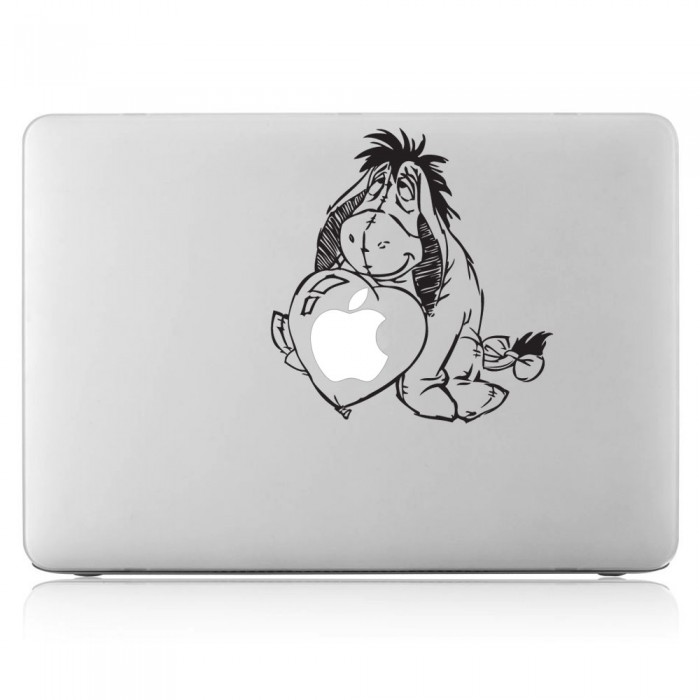 สติกเกอร์แม็คบุ๊ค การ์ตูน หมีพู  Eeyore The Winnie Pooh Notebook / MacBook Sticker (DM-0074)