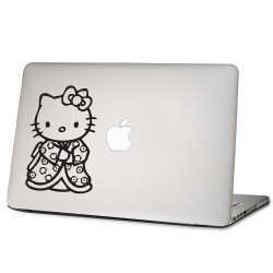 Hello Kitty in Kimono Laptop / Macbook Vinyl Decal Sticker 