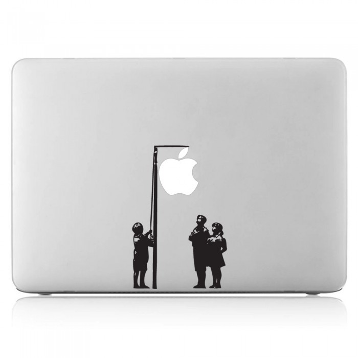 Banksy Very little help Laptop / Macbook Vinyl Decal Sticker (DM-0096)