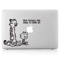 สติกเกอร์แม็คบุ๊ค คาลวินและฮอบส์ Calvin and Hobbes Friends Notebook / MacBook Sticker 
