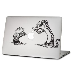 Calvin und Hobbes Laptop / Macbook Sticker Aufkleber