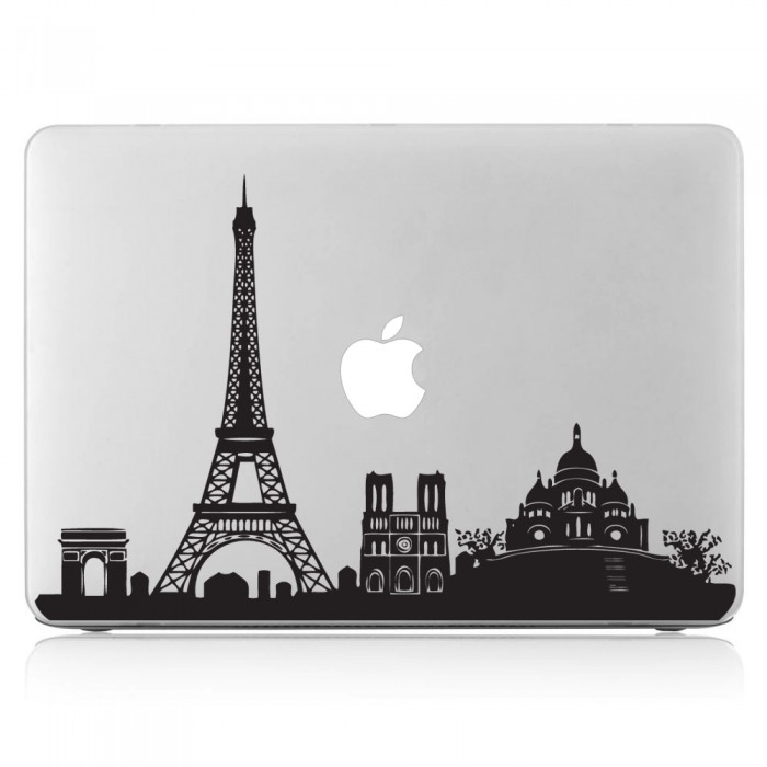 Eiffel Tower Paris Skyline Laptop / Macbook Vinyl Decal Sticker (DM-0135)