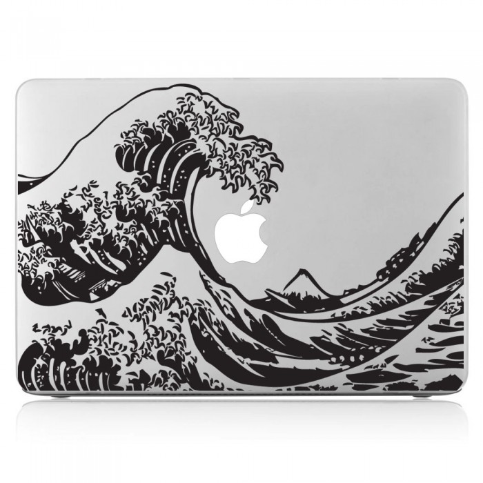 The Great Wave off Kanagawa Hokusai Laptop / Macbook Vinyl Decal Sticker (DM-0136)