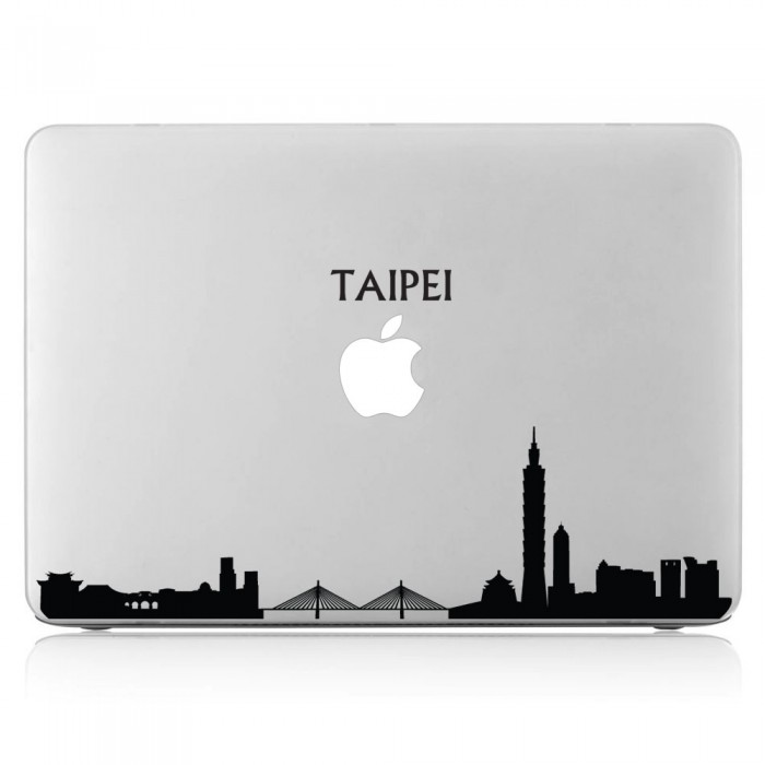Taipei Skyline  Laptop / Macbook Vinyl Decal Sticker (DM-0172)