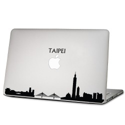 Taipei Skyline  Laptop / Macbook Vinyl Decal Sticker 