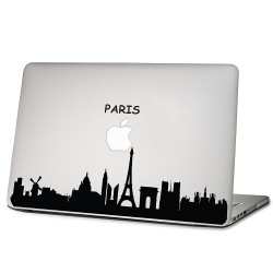 Paris Skyline France Laptop / Macbook Vinyl Decal Sticker 