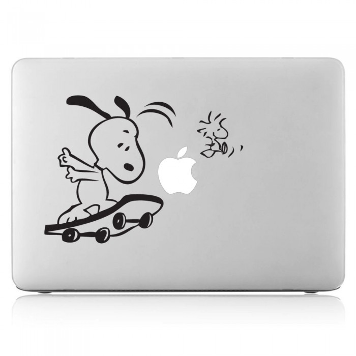 Snoopy am Lagerfeuer MacBook Sticker MacBook 13