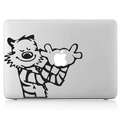 สติกเกอร์แม็คบุ๊ค Calvin and Hobbes Notebook / MacBook Sticker 