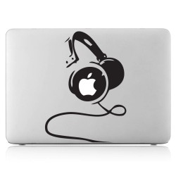 Headphones Laptop / Macbook Vinyl Decal Sticker 