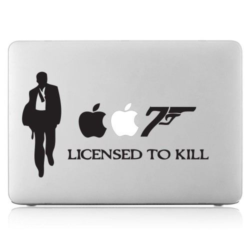 James Bond 007 Laptop / Macbook Vinyl Decal Sticker 