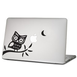 Owl on Tree Laptop / Macbook Vinyl Decal Sticker 