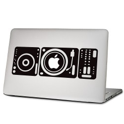 DJ Turntable  Laptop / Macbook Vinyl Decal Sticker 
