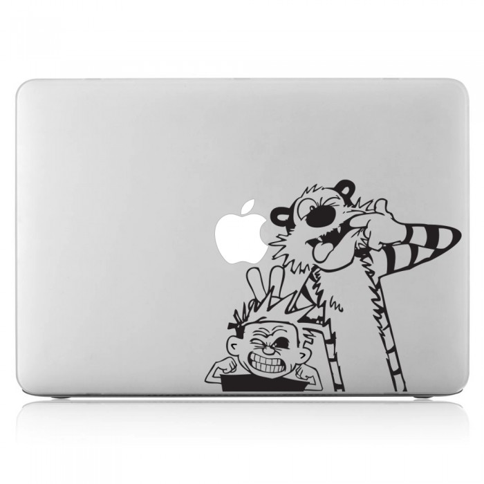 Calvin und Hobbes Laptop / Macbook Sticker Aufkleber (DM-0216)