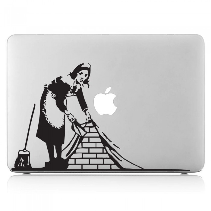Banksy of The maid Laptop / Macbook Vinyl Decal Sticker (DM-0218)