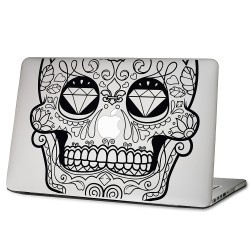 Diamond Eyes Sugar Skull Laptop / Macbook Vinyl Decal Sticker 