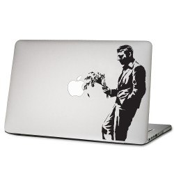 สติกเกอร์แม็คบุ๊ค Banksy Waiting in vain Notebook / MacBook Sticker 