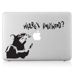 Banksy Goes Hollywood Laptop / Macbook Vinyl Decal Sticker 