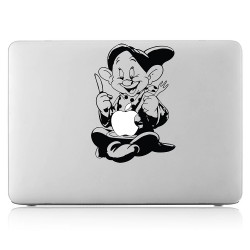 Dopey Dwarfs eating Apple Laptop / Macbook Vinyl Decal Sticker 