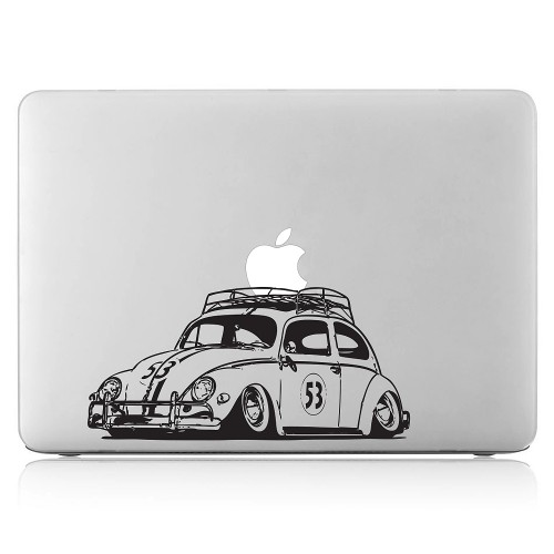 Herbie VW Beetle Laptop / Macbook Vinyl Decal Sticker 
