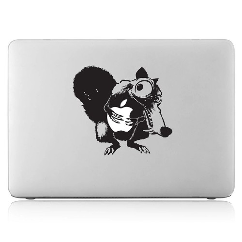 Ice Age Squirrel Scrat hug Apple Laptop / Macbook Vinyl Decal Sticker 