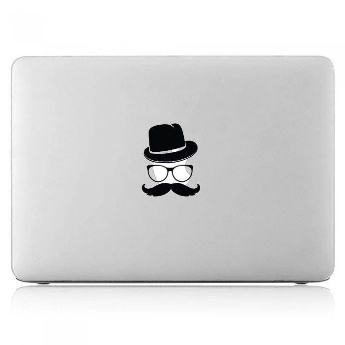 Mustache Laptop / Macbook Sticker Aufkleber (DM-0288)