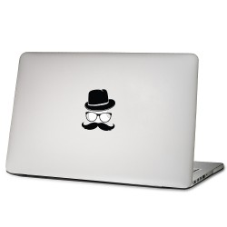 Mustache Laptop / Macbook Vinyl Decal Sticker 