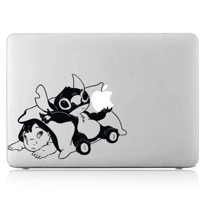 Lilo & Stitch Laptop Stickers Waterproof Computer Skateboard Pad MacBook Car Snowboard Bicycle Luggage Decal 55pcs Pack 