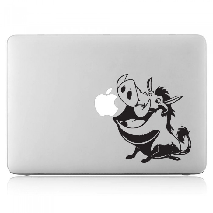 สติกเกอร์แม็คบุ๊ค Pumbaa Wild Boar The Lion King Notebook / MacBook Sticker (DM-0301)
