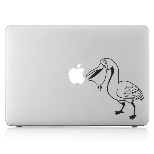 สติกเกอร์แม็คบุ๊ค Bird Eating Apple Notebook / MacBook Sticker 