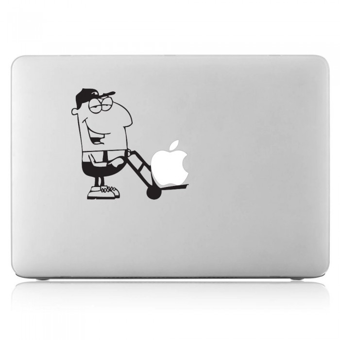 Apfel Lieferservice Laptop / Macbook Sticker Aufkleber (DM-0332)