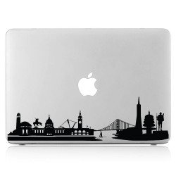 San Francisco Skyline City Laptop / Macbook Vinyl Decal Sticker 