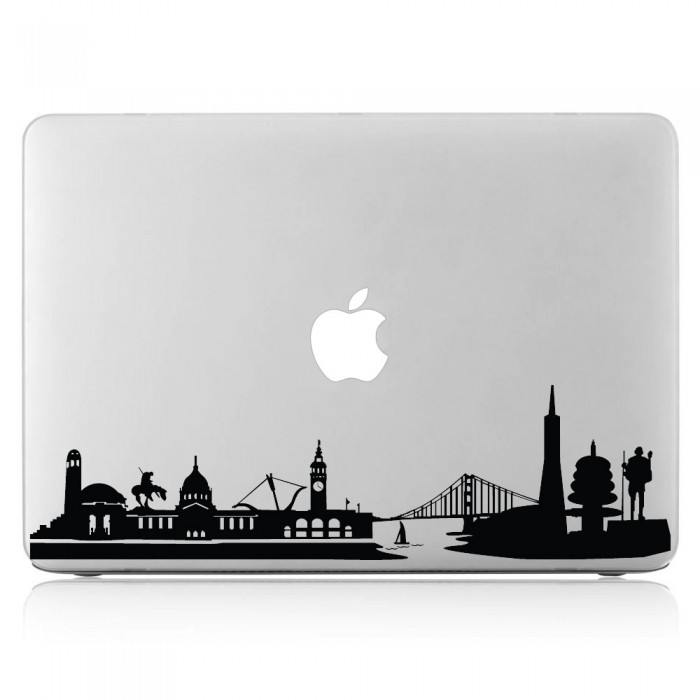 สติกเกอร์แม็คบุ๊ค San Francisco Skyline City Notebook / MacBook Sticker (DM-0357)
