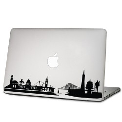 San Francisco Skyline City Laptop / Macbook Vinyl Decal Sticker 