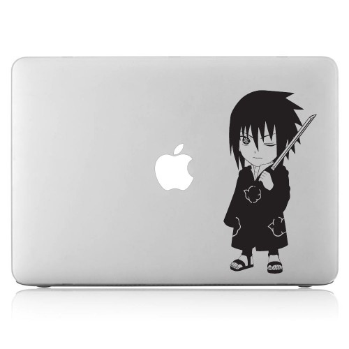 Naruto Sasuke Uchiha Chibi Laptop / Macbook Vinyl Decal Sticker 