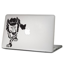 Wolf Tattoo 2 Laptop / Macbook Vinyl Decal Sticker 