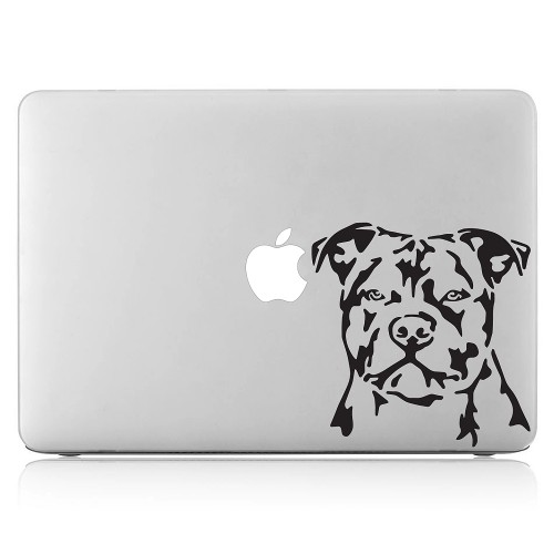 Dog American Pitbull Laptop / Macbook Vinyl Decal Sticker 