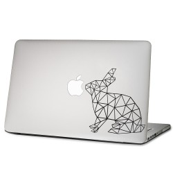 Geometric Rabbit Laptop / Macbook Vinyl Decal Sticker 