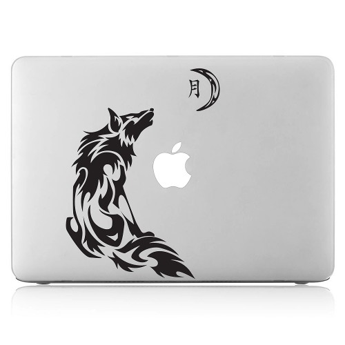 Wolf moon Laptop / Macbook Vinyl Decal Sticker 