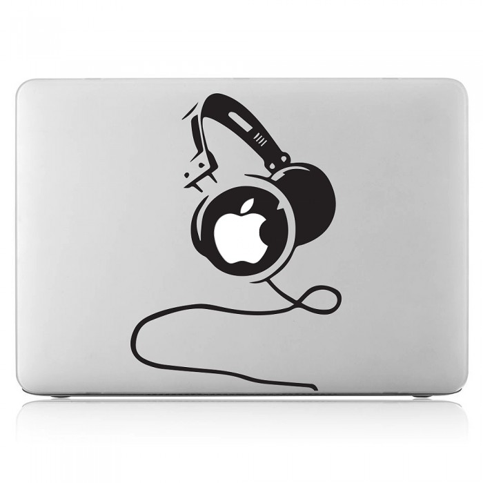 DJ Headphon Laptop / Macbook Vinyl Decal Sticker (DM-0436)