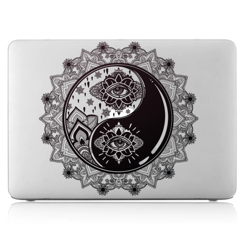 Yin and Yang trendy Laptop / Macbook Sticker Aufkleber