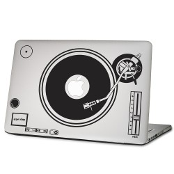 DJ Turntables Laptop / Macbook Vinyl Decal Sticker 