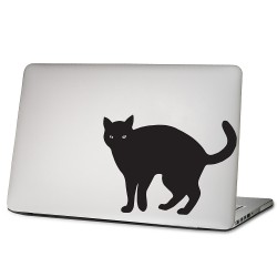 Black cat Laptop / Macbook Vinyl Decal Sticker 