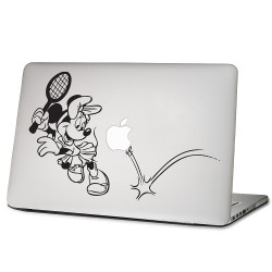 Minnie Maus spielt tennis Laptop / Macbook Sticker Aufkleber