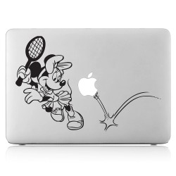 Minnie Maus spielt tennis Laptop / Macbook Sticker Aufkleber